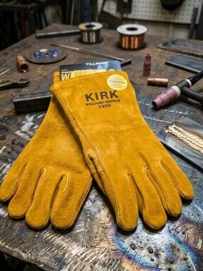 236. NWT Tillman 1200 Kirk Welding Supply Premium Cowhide Leather Welding Gloves